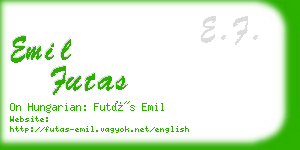 emil futas business card